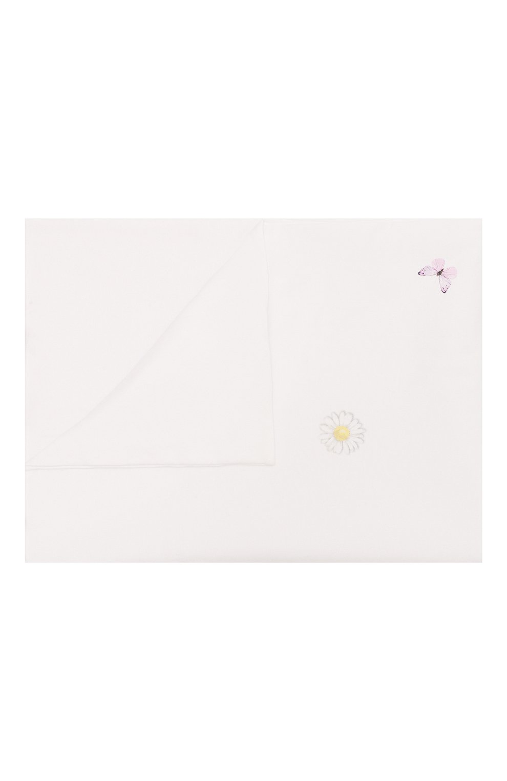 Хлопковое одеяло MONNALISA белого цвета по цене 14950 руб., арт. 35C012, фото 1 Хлопковое одеяло MONNALISA, арт. 35C012, фото 1