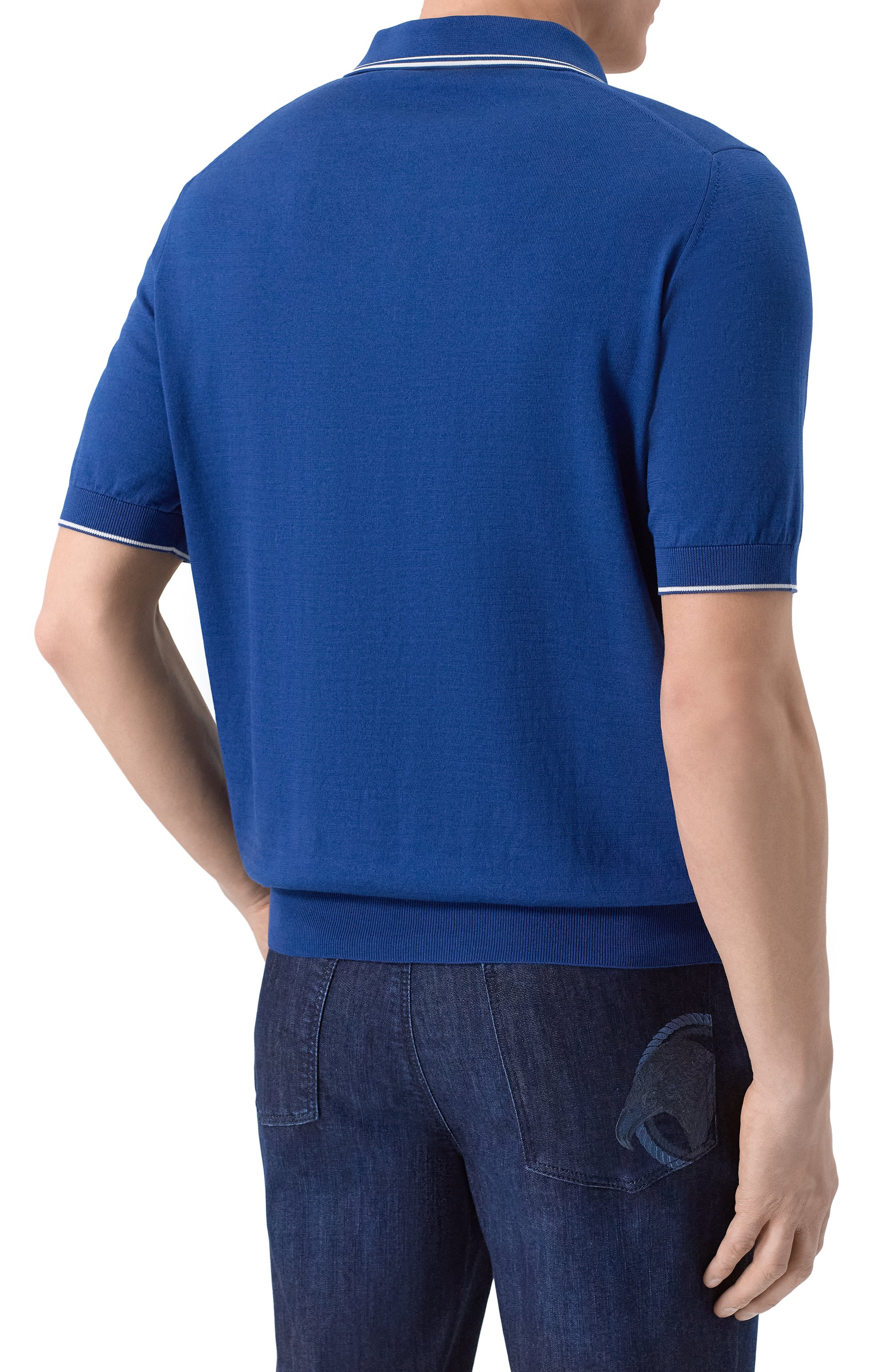 Поло из хлопка и шелка MVST, арт. M26.CSM.K425, фото 4