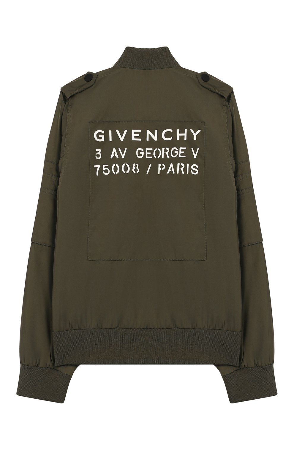 Бомбер GIVENCHY хаки цвета по цене 41950 руб., арт. H26056, фото 2 Бомбер GIVENCHY, арт. H26056, фото 2