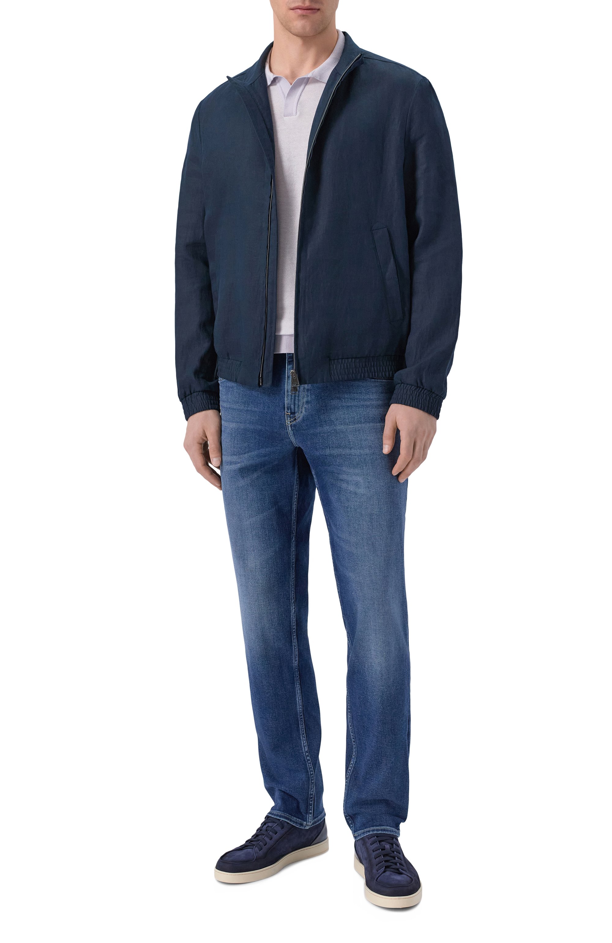 Поло из хлопка и лиоцелла BOSS, арт. 50560483, фото 2