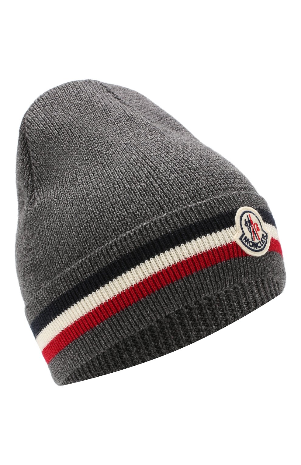 Шерстяная шапка MONCLER темно-серого цвета по цене 16450 руб., арт. E2-091-00328-00-02292, фото 1 Шерстяная шапка MONCLER, арт. E2-091-00328-00-02292, фото 1