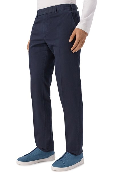 Брюки из хлопка и льна ZEGNA, арт. TR10/UBI37A5, фото 3