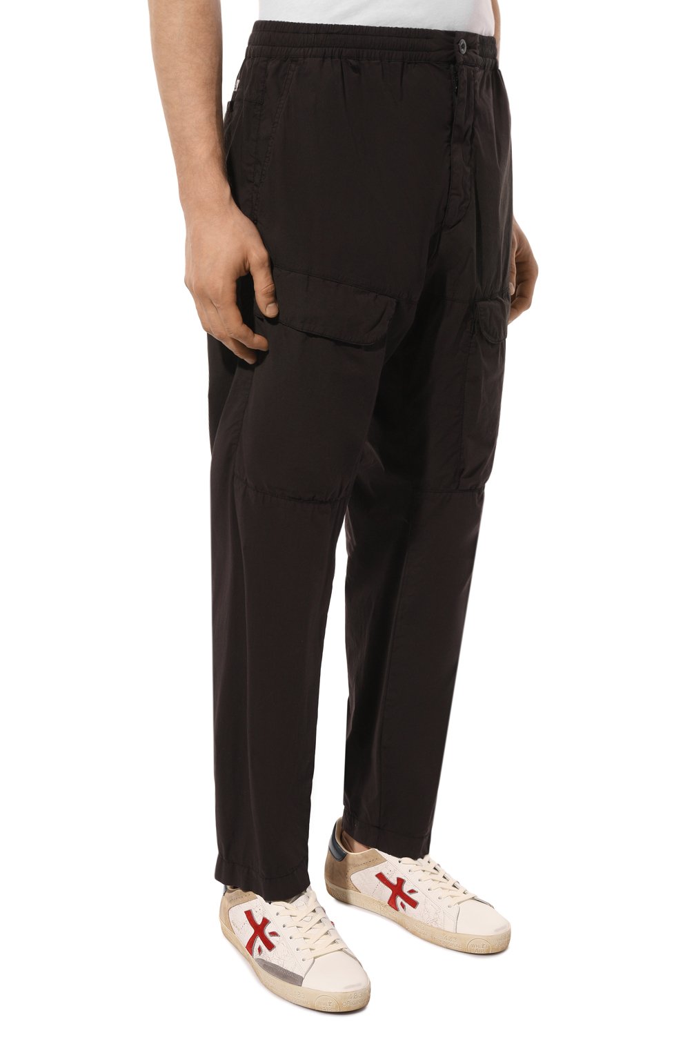 Хлопковые брюки-карго C.P. COMPANY черного цвета по цене 32450 руб., арт. 16CMPA071A006439G, фото 3 Хлопковые брюки-карго C.P. COMPANY, арт. 16CMPA071A006439G, фото 3