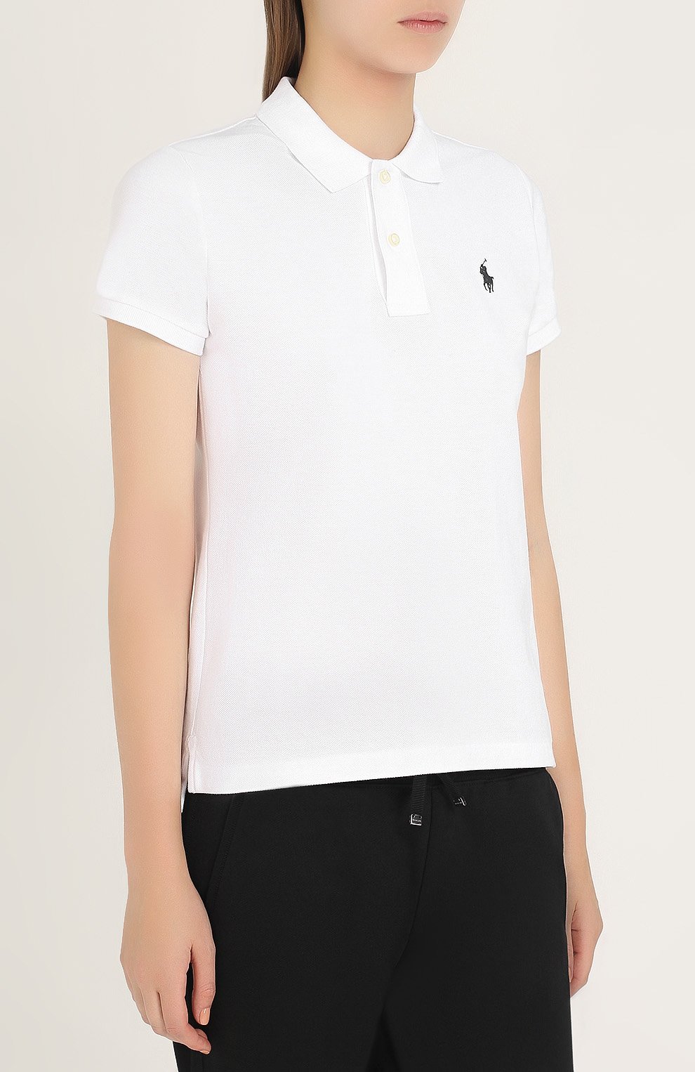 Хлопковое поло с вышитым логотипом бренда POLO RALPH LAUREN, арт. 211505669, фото 3