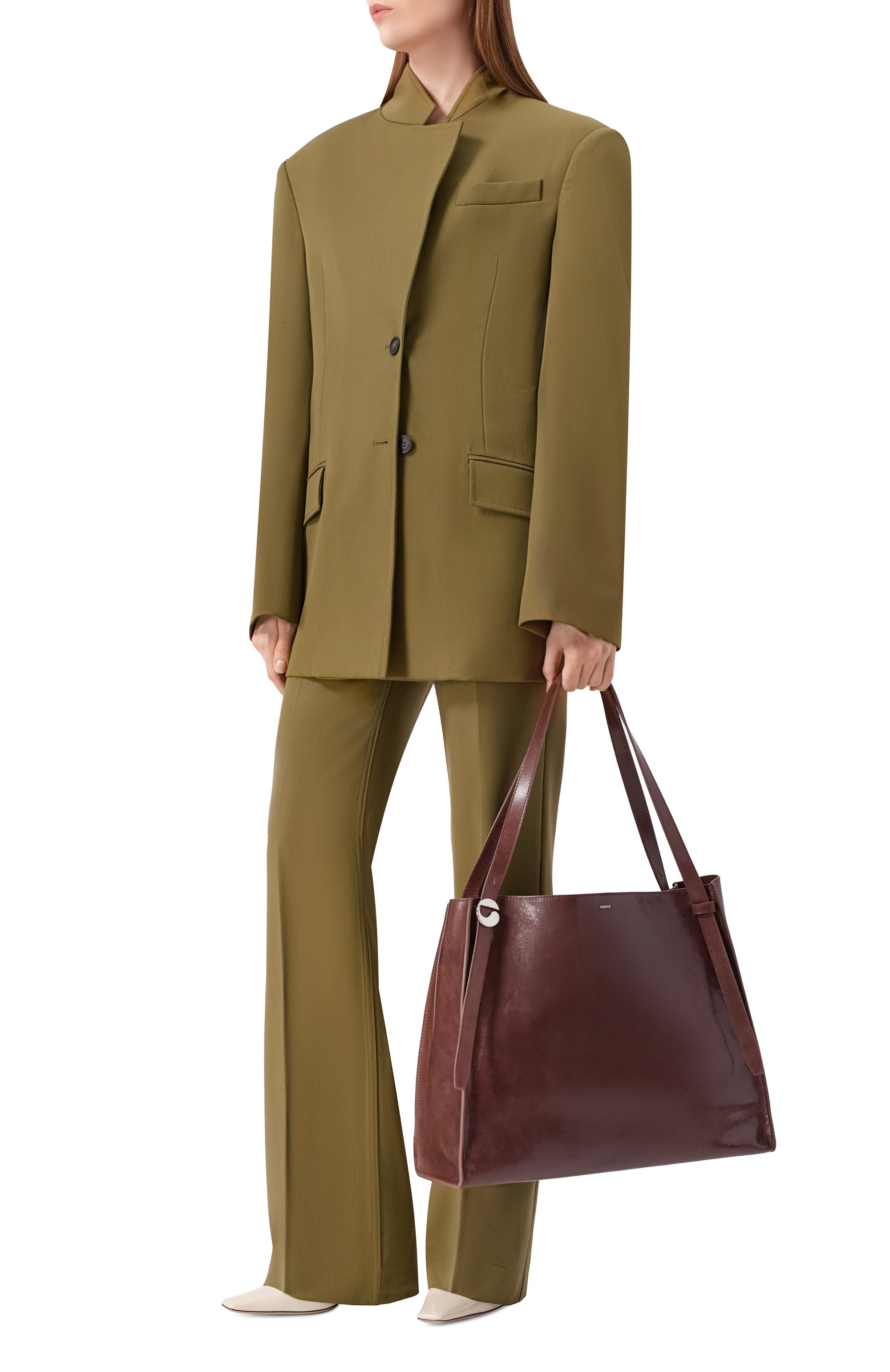 Сумка belt tote COPERNI коричневого цвета по цене 98350 руб., арт. C0PBA77F6064, фото 7 Сумка belt tote COPERNI, арт. C0PBA77F6064, фото 7