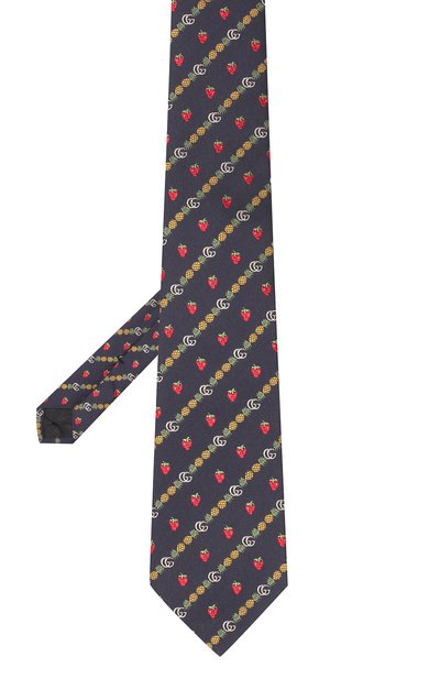 Шелковый галстук GUCCI синего цвета по цене 12750 руб., арт. 597093/4E002, фото 2 Шелковый галстук GUCCI, арт. 597093/4E002, фото 2