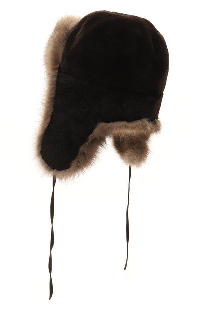Меховая шапка-ушанка сандра из норки и соболя FURLAND, арт. 0139607450161600000, фото 3