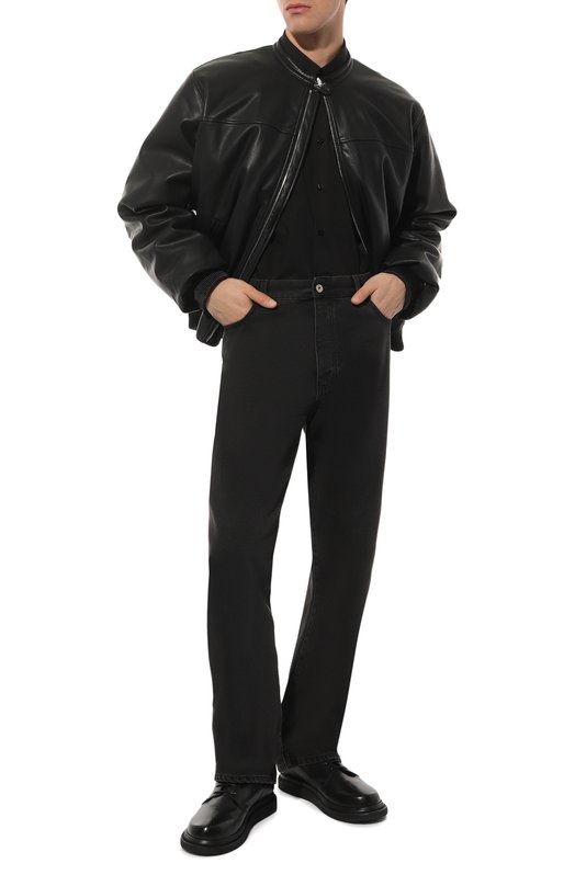 Бомбер из экокожи 3.Paradis Чёрный, фото 2