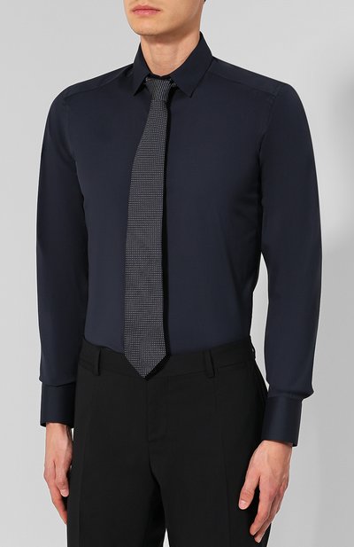 Хлопковая сорочка с воротником кент DOLCE & GABBANA, арт. G5EJ1T/FUMRY, фото 4