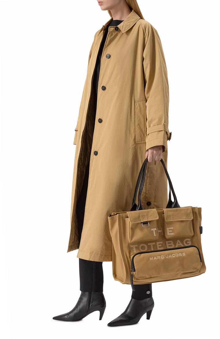 Женская сумка the cargo tote large MARC JACOBS (THE) бежевого цвета, арт. 2S4HTT005H03 | Фото 7 (Материал: Текстиль; Размер: large)