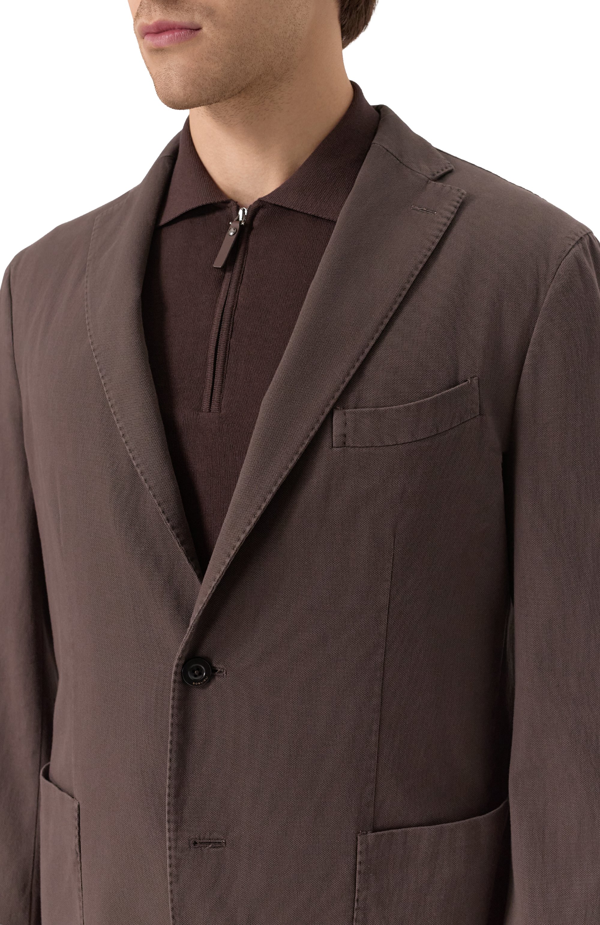 Хлопковый пиджак BOGLIOLI, арт. N1302Q/SA0420, фото 7