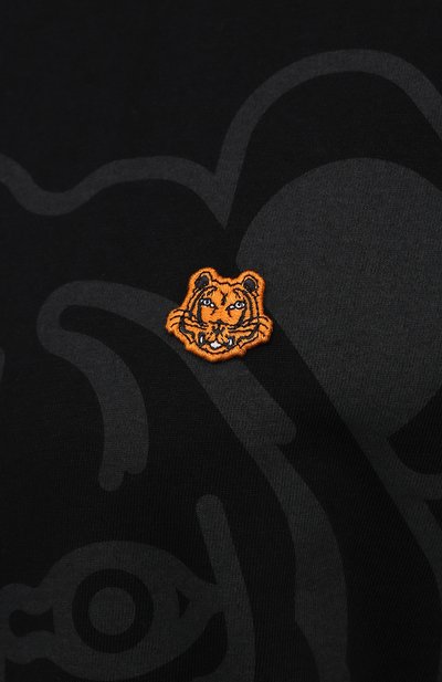 Хлопковая футболка KENZO черного цвета по цене 14550 руб., арт. FB62TS9184SA, фото 5 Хлопковая футболка KENZO, арт. FB62TS9184SA, фото 5