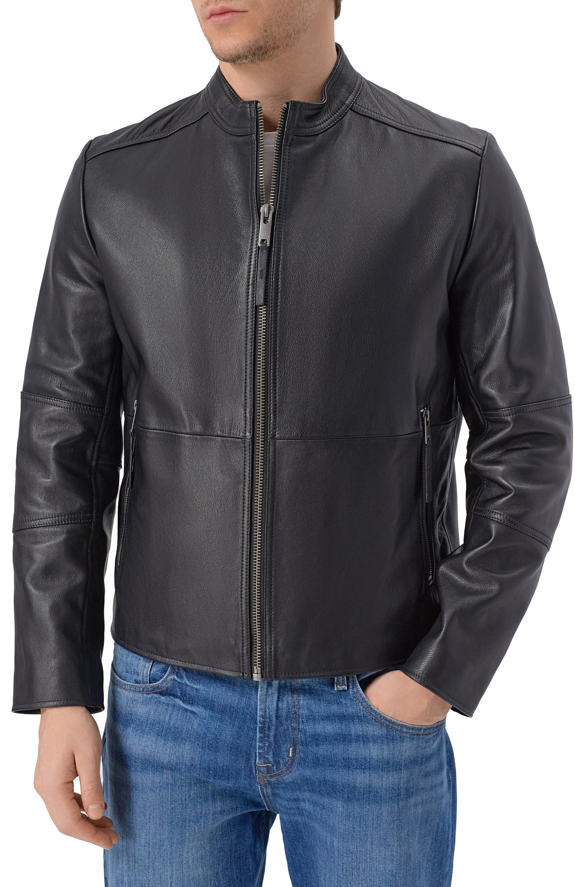 Кожаная куртка HUGO, арт. 50540984, фото 3