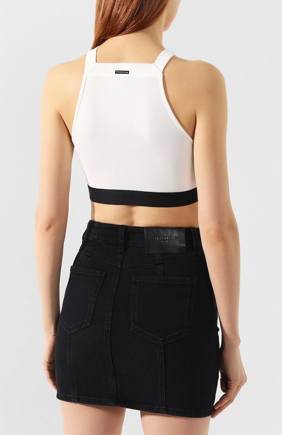 Топ из вискозы ALEXANDERWANG.T белого цвета по цене 17650 руб., арт. 4C198000, фото 4 Топ из вискозы ALEXANDERWANG.T, арт. 4C198000, фото 4