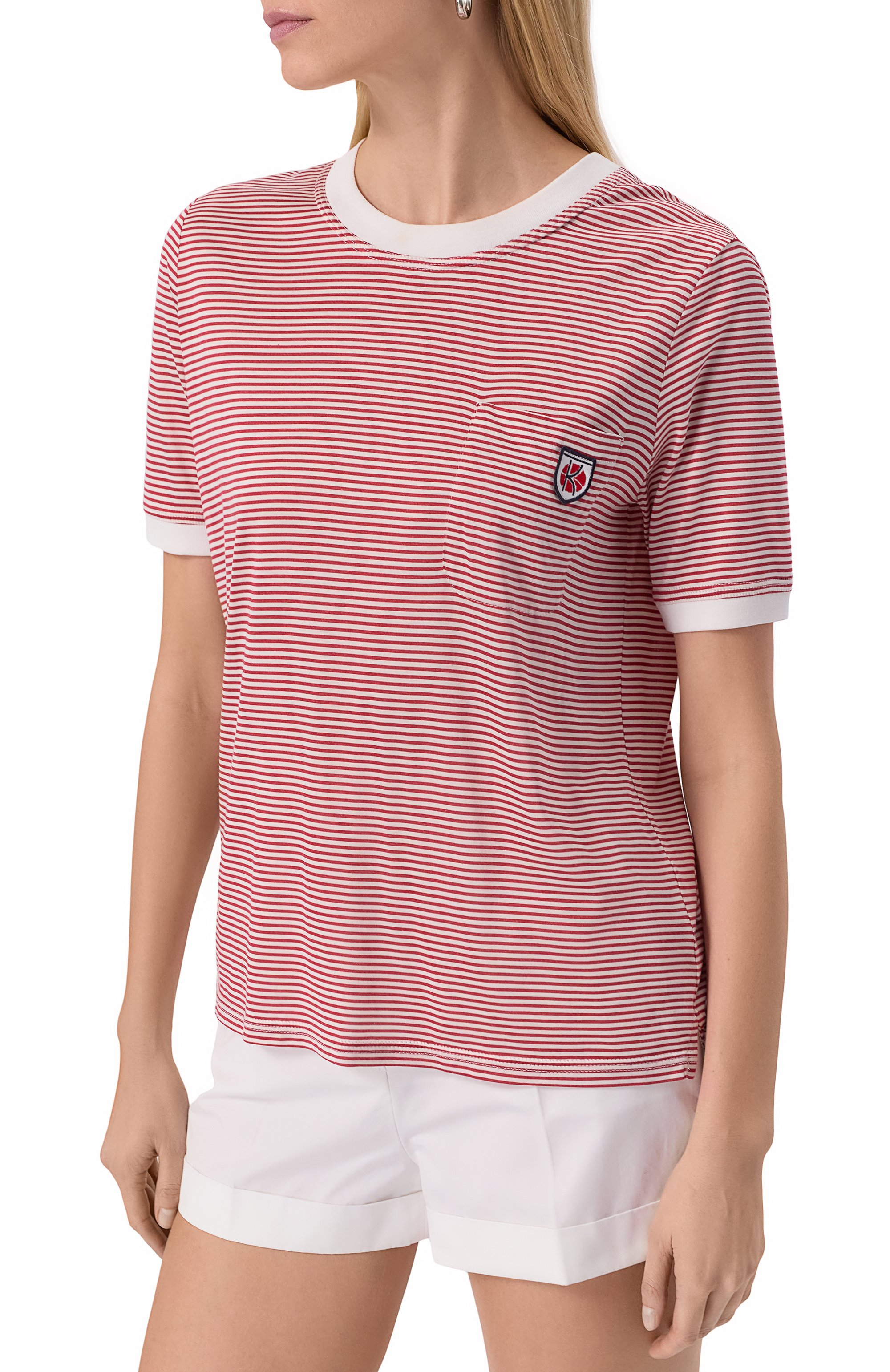 Шелковая футболка KITON, арт. D59441K0922E02, фото 3