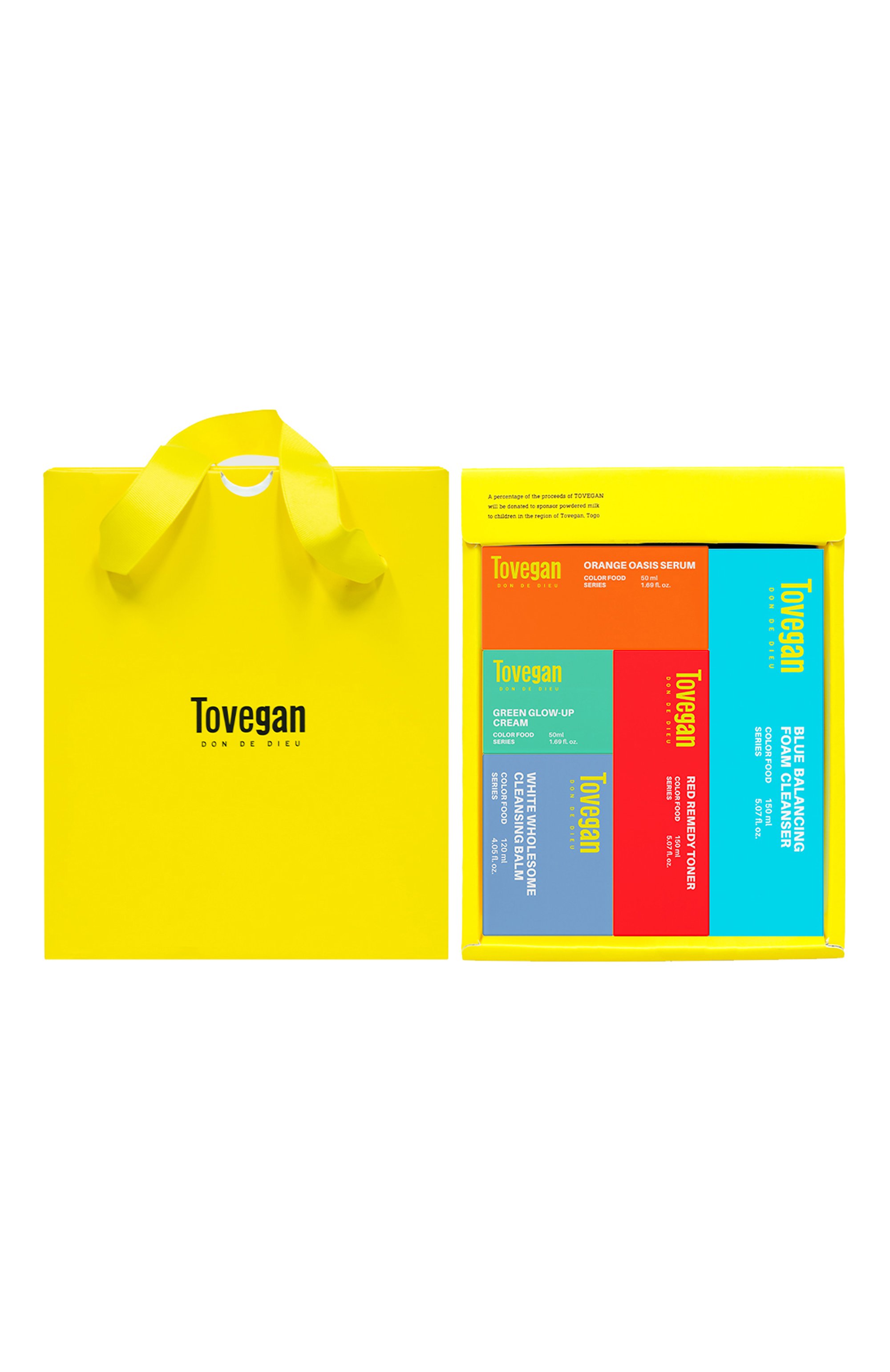 Набор glow up для ухода за кожей лица (120+2x150+2x50ml) TOVEGAN бесцветного цвета по цене 21500 руб., арт. 8870832945082, фото 1 Набор glow up для ухода за кожей лица (120+2x150+2x50ml) TOVEGAN, арт. 8870832945082, фото 1