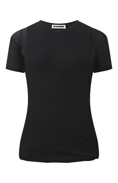 Женская хлопковая футболка JIL SANDER, арт. J02NF0005/J20249