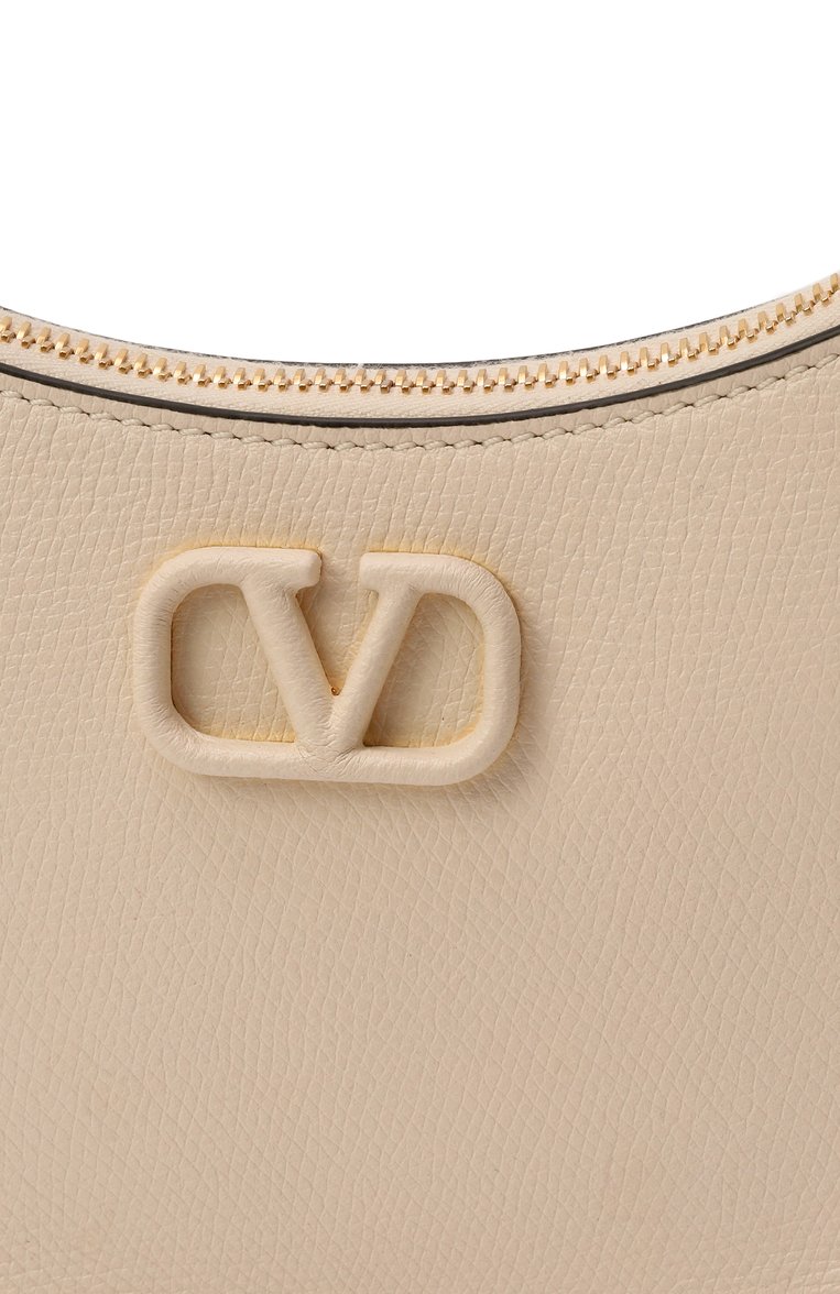 Женская сумка vlogo signature mini VALENTINO кремового цвета, арт. 6W2P0W19/RQR | Фото 3 (Материал: Натуральная кожа; Размер: mini)
