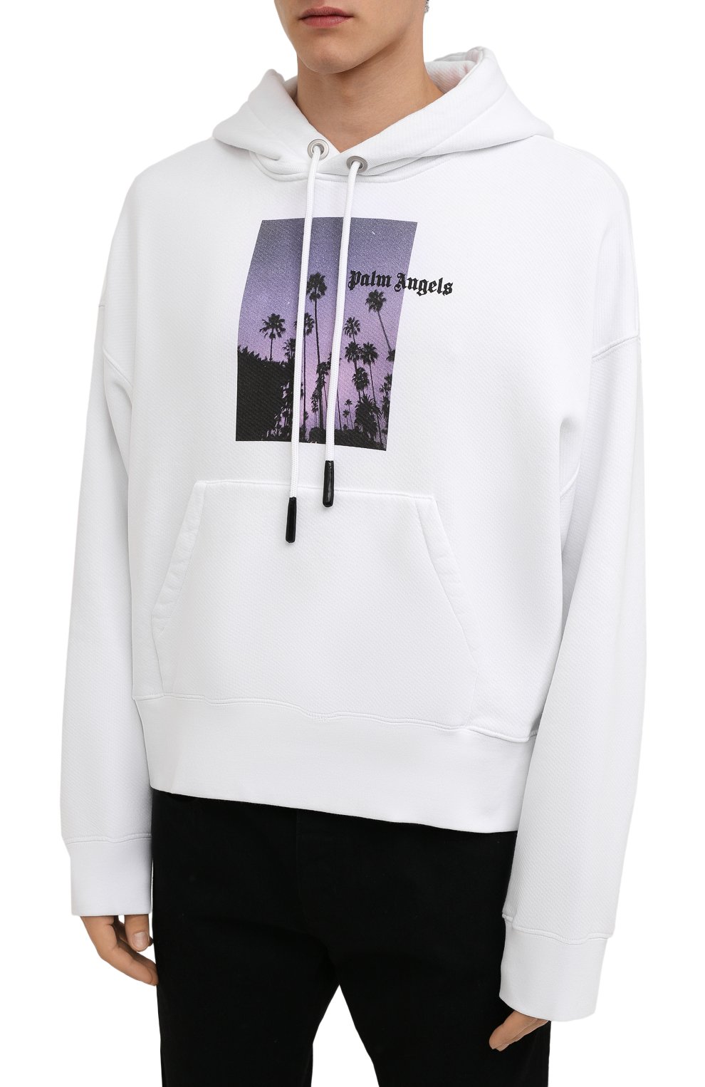 Хлопковое худи PALM ANGELS, арт. PMBB058F21JER0010110, фото 3