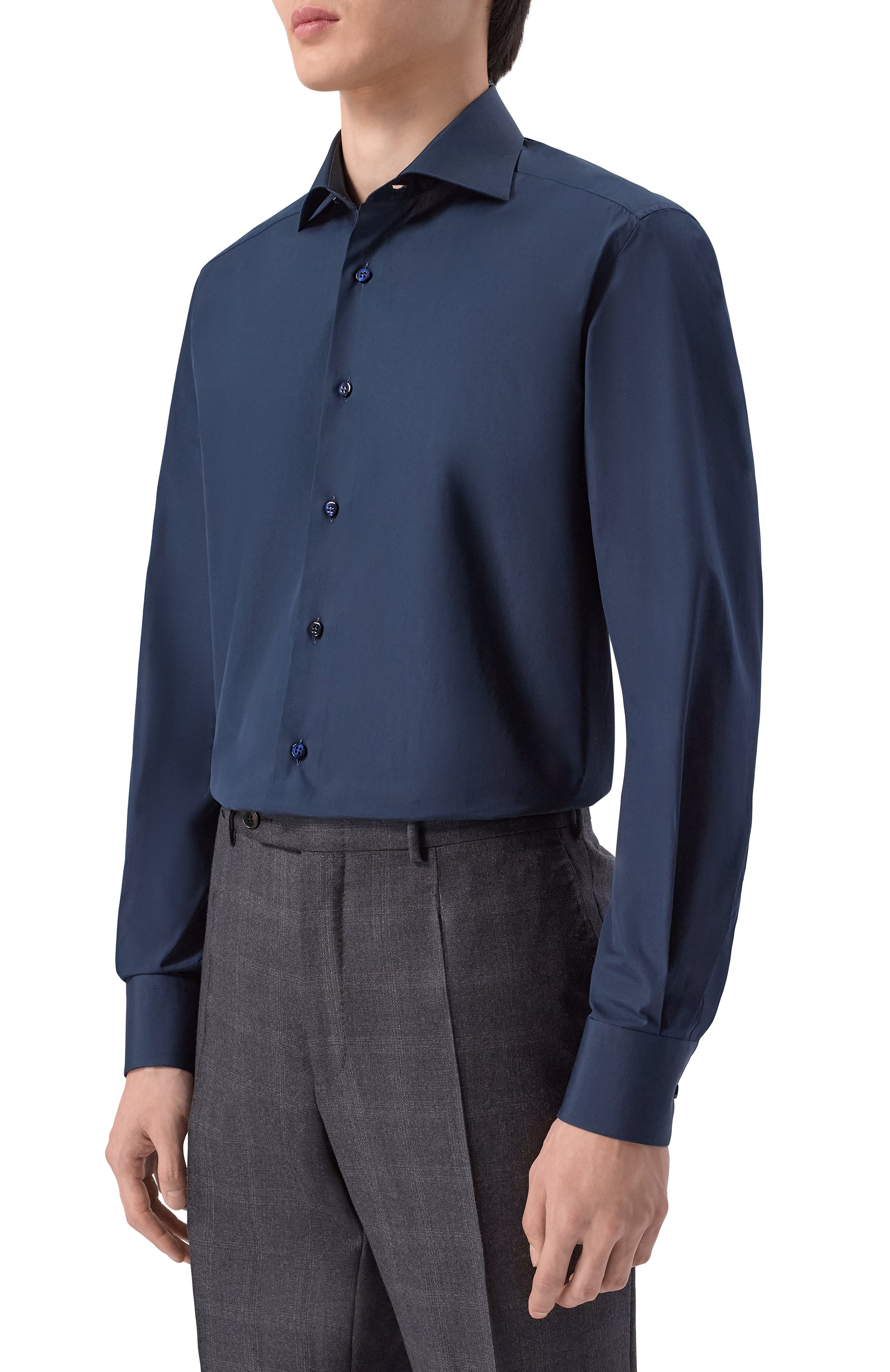 Хлопковая сорочка STEFANO RICCI, арт. MC007132/BN2719, фото 3