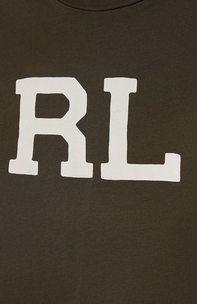 Хлопковая футболка POLO RALPH LAUREN хаки цвета по цене 10450 руб., арт. 211847076, фото 5 Хлопковая футболка POLO RALPH LAUREN, арт. 211847076, фото 5