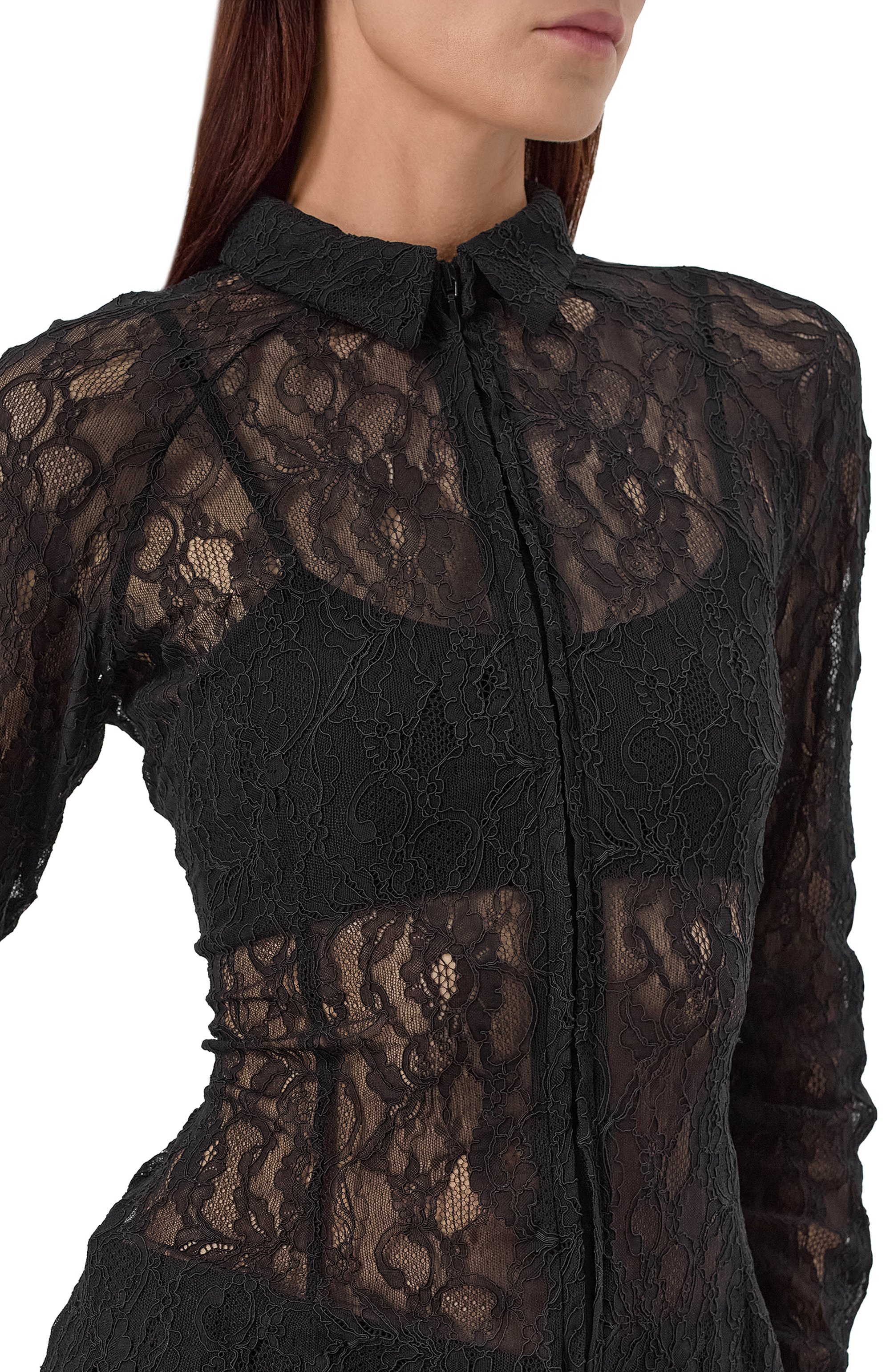 Блузка MSGM черного цвета по цене 52150 руб., арт. 3942MDE10/257812, фото 5 Блузка MSGM, арт. 3942MDE10/257812, фото 5