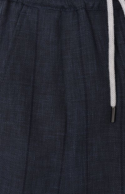 Брюки из шерсти и льна BRUNELLO CUCINELLI, арт. BR484P503A, фото 3