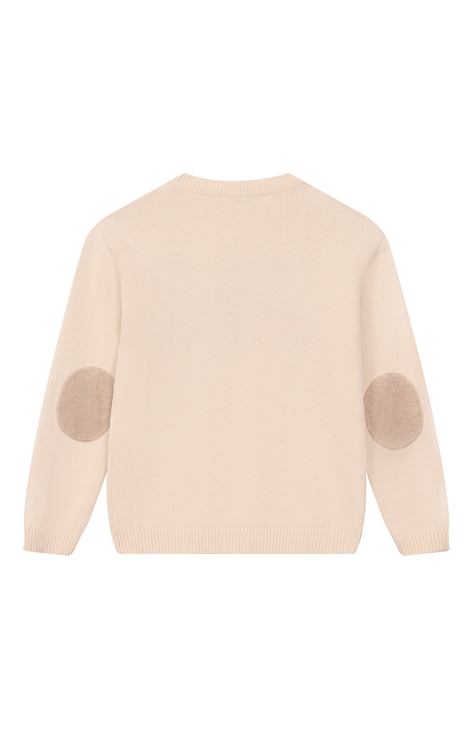 Пуловер из шерсти и хлопка BONPOINT светло-бежевого цвета по цене 29950 руб., арт. W06BJUK00004_001, фото 2 Пуловер из шерсти и хлопка BONPOINT, арт. W06BJUK00004_001, фото 2