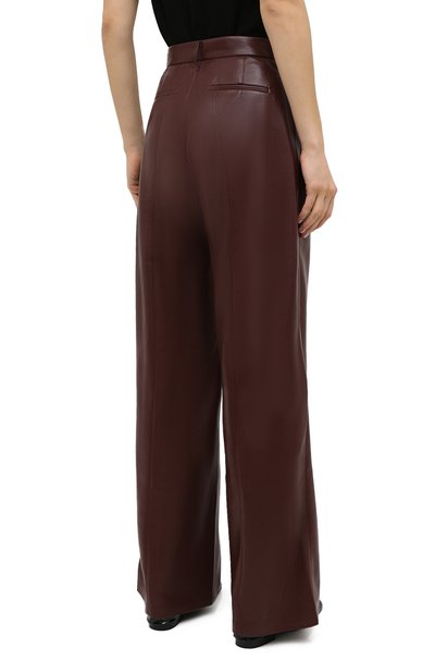 Брюки NANUSHKA, арт. CLE0_PLUM CHUTNEY_VEGAN LEATHER, фото 4