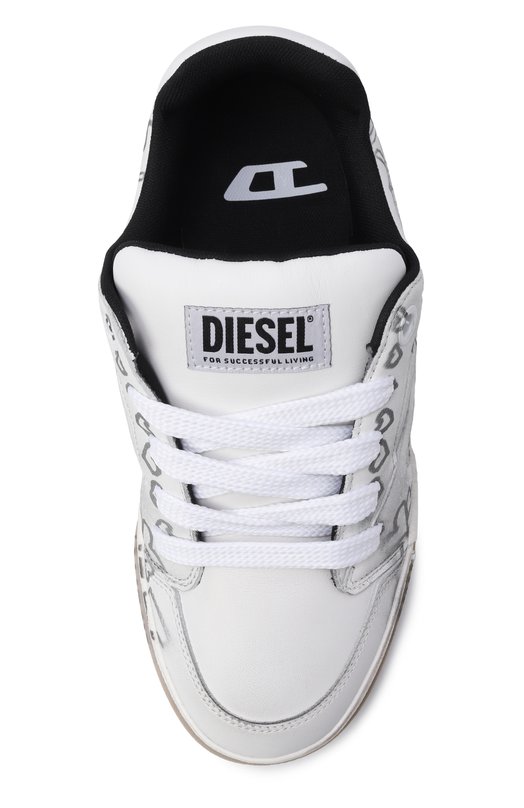 Кожаные кеды S-D-Ollie Diesel Y03795/P7484 Белый  Y03795/P7484 Фото 6