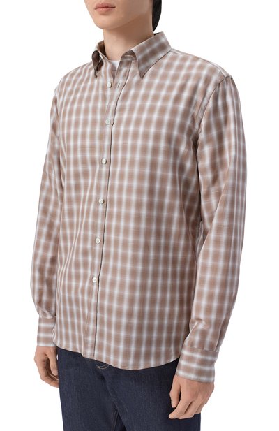 Рубашка из хлопка и льна CANALI, арт. CSL7049/GL03754, фото 3