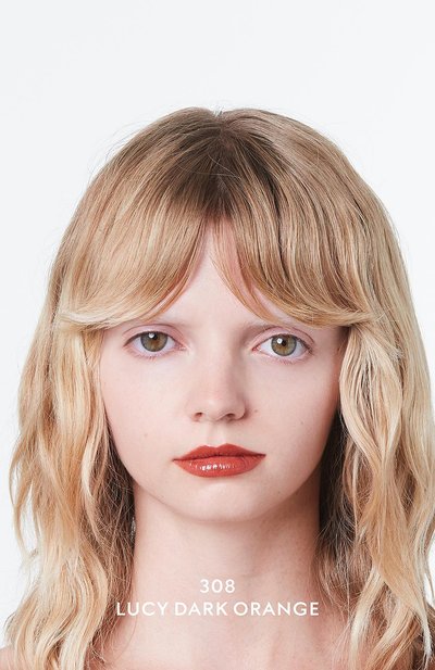 Губная помада rouge de beauté brillant, 308 lucy dark orange GUCCI, арт. 3614228844802, фото 3