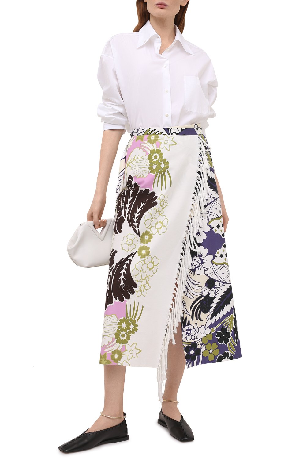 Хлопковая юбка VALENTINO, арт. VB3RA7J16AN, фото 2