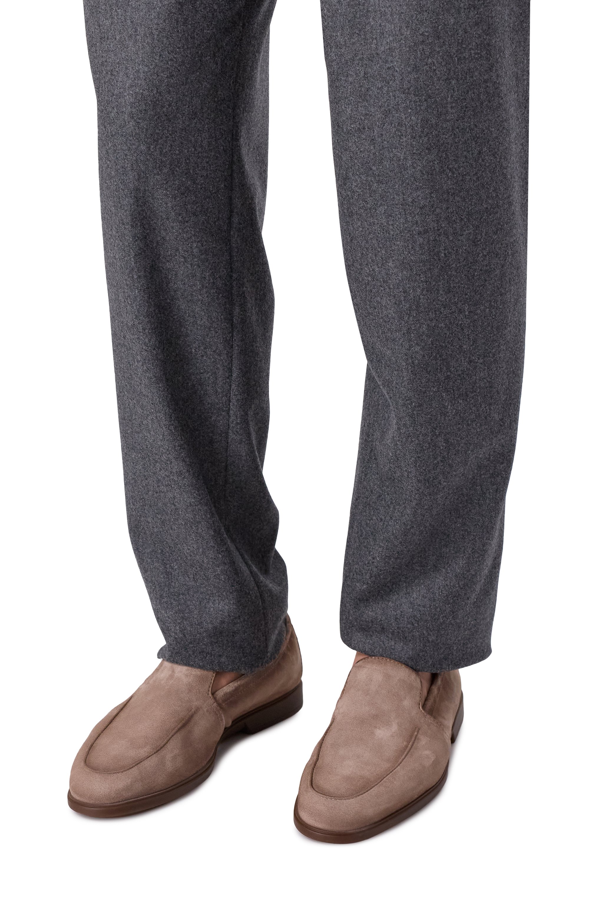 Замшевые лоферы malibu SANTONI, арт. MGAG18829TGRSEAA, фото 3