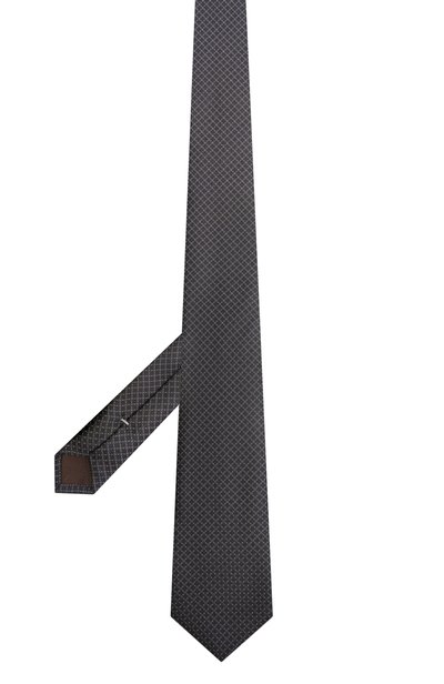 Шелковый галстук CANALI темно-серого цвета по цене 21450 руб., арт. 18/HJ04702, фото 3 Шелковый галстук CANALI, арт. 18/HJ04702, фото 3