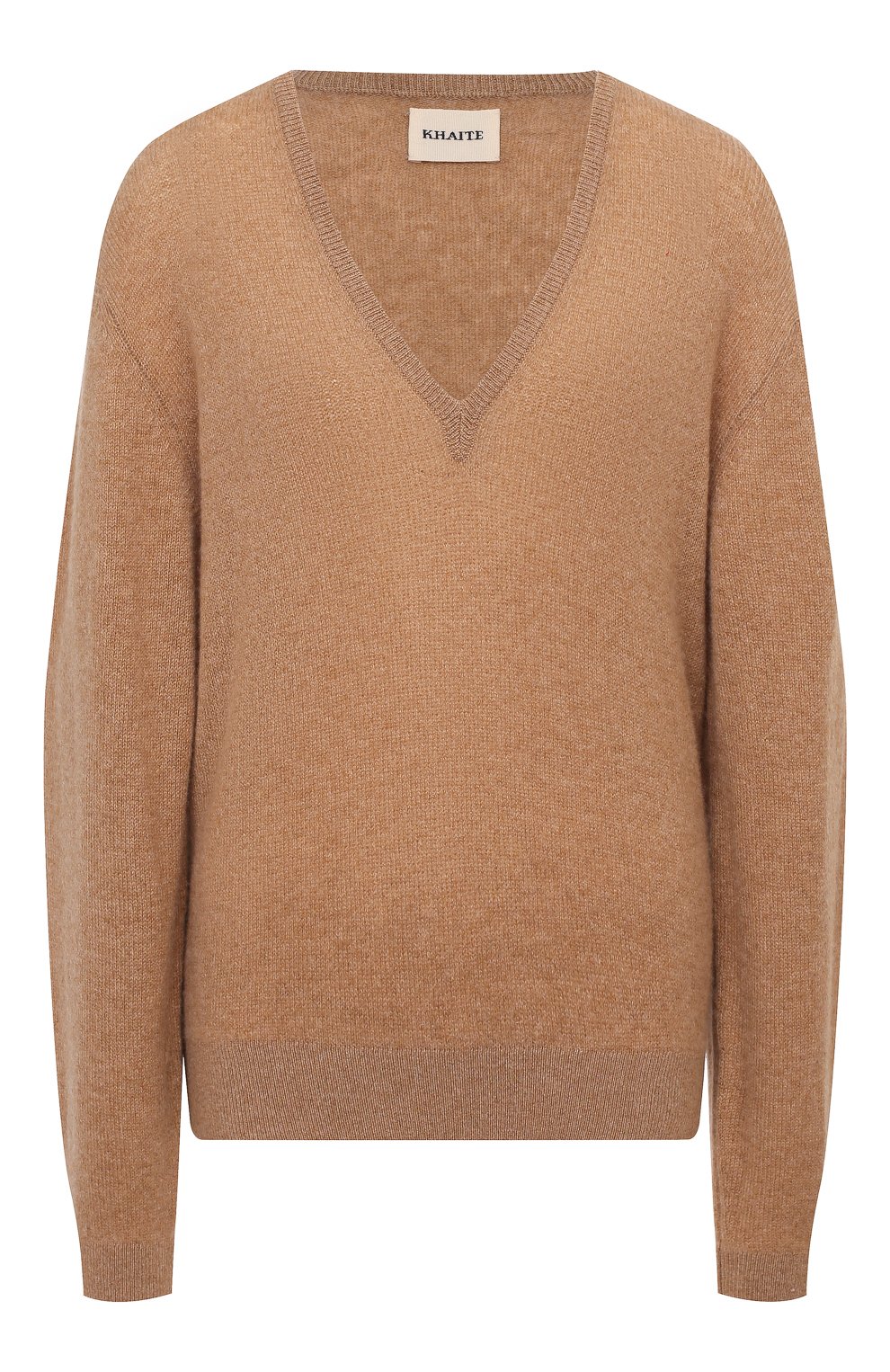 Кашемировый свитер KHAITE бежевого цвета по цене 59800 руб., арт. 8197605/SAM, фото 1 Кашемировый свитер KHAITE, арт. 8197605/SAM, фото 1