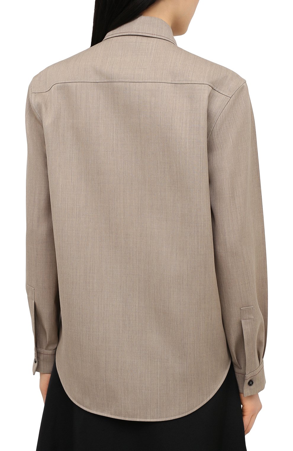 Шерстяная рубашка JIL SANDER, арт. JSPS601005-WS202600, фото 4