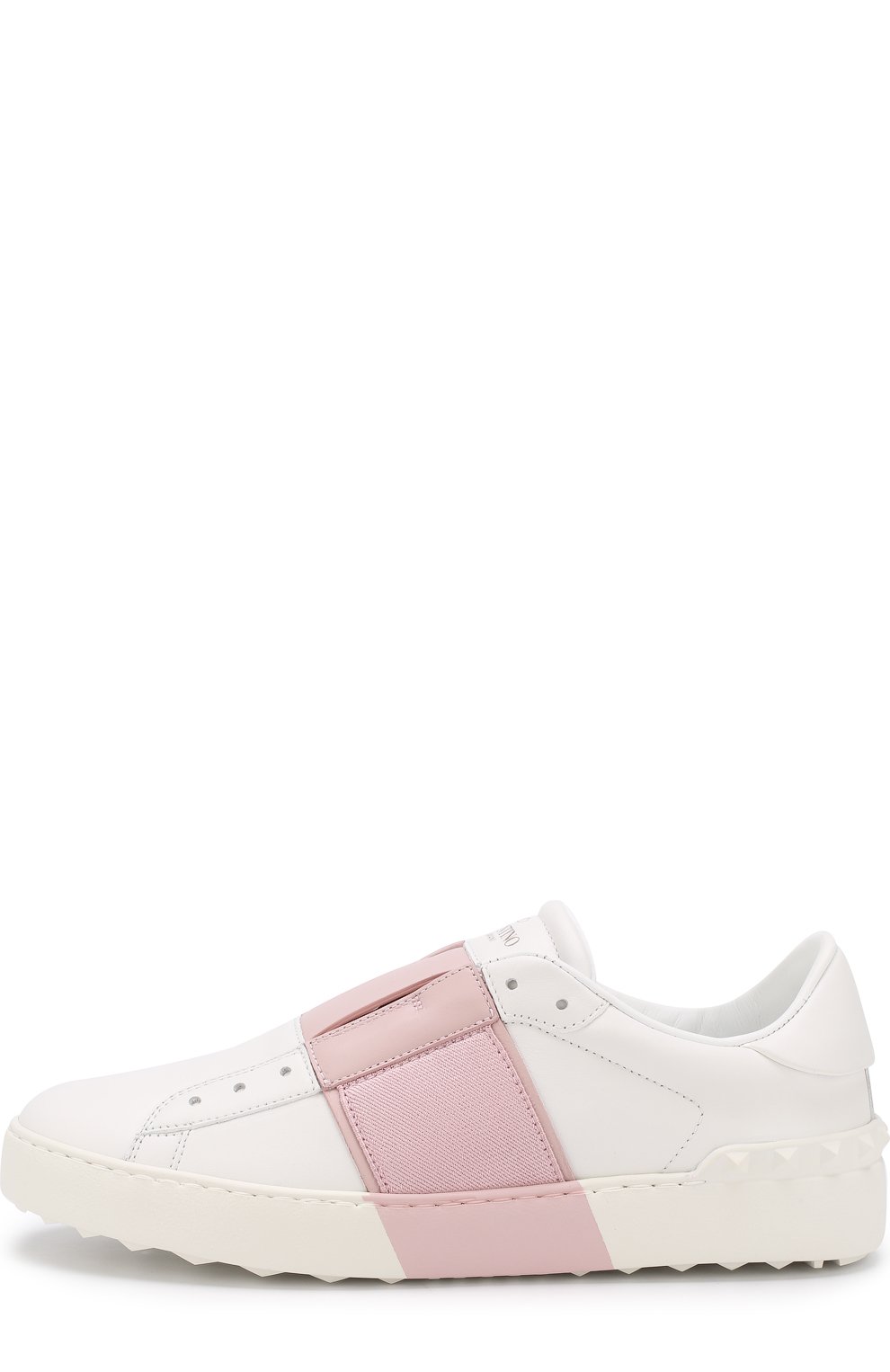 Кожаные кеды open с контрастной отделкой VALENTINO, арт. QW1S0A41/BVC, фото 3