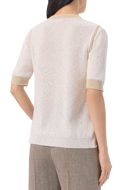 Хлопковый пуловер LORENA ANTONIAZZI, арт. P26124TM34A/3049, фото 4