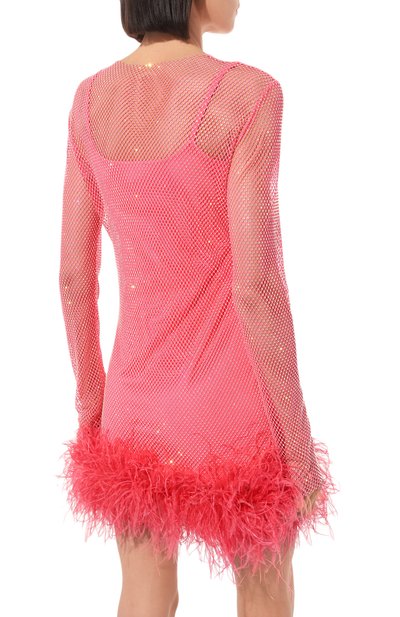 Платье с отделкой перьями ALINE, арт. AL151002-1, фото 4