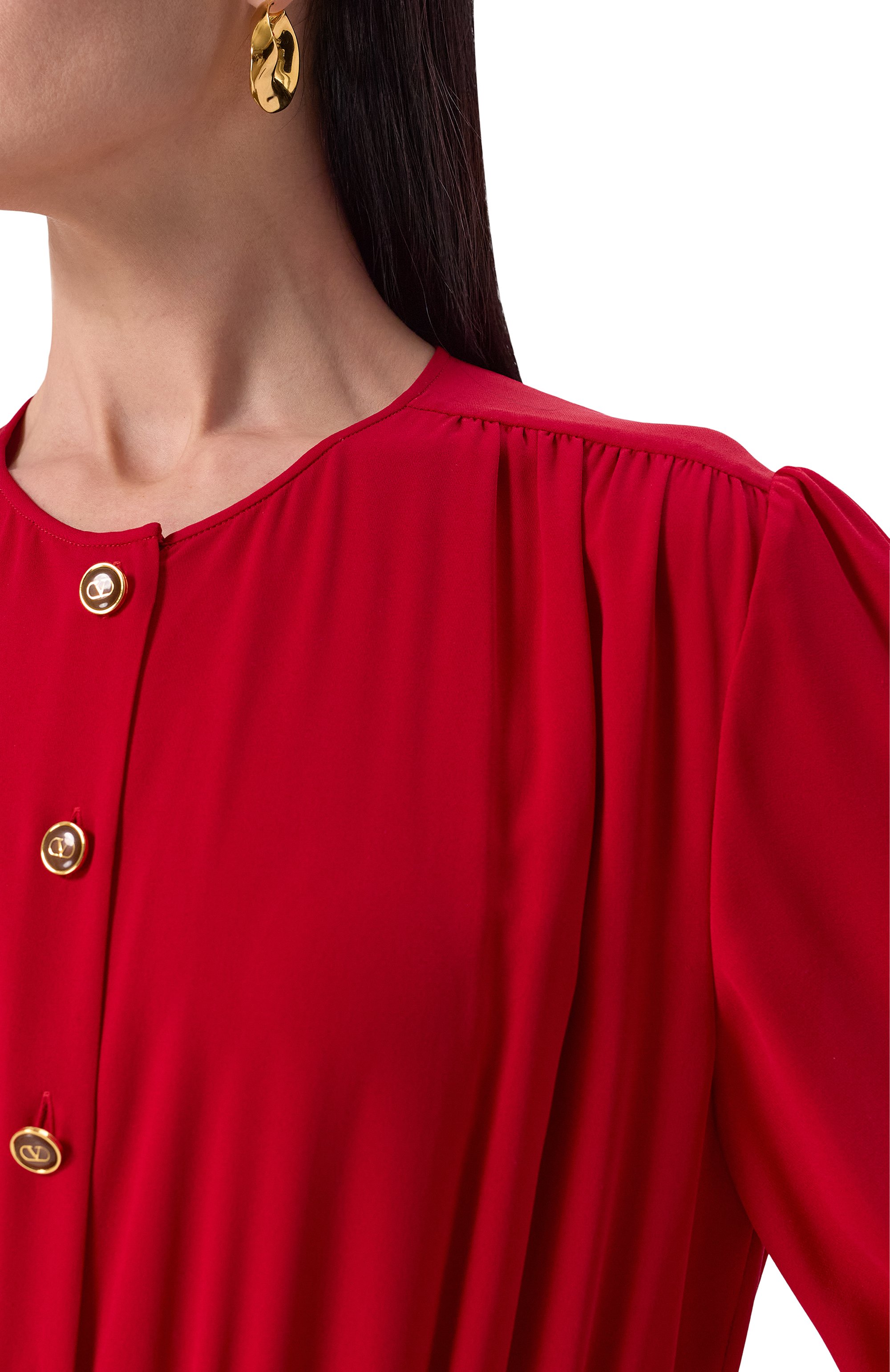 Шелковое платье VALENTINO, арт. 6B3VAF011MH, фото 5