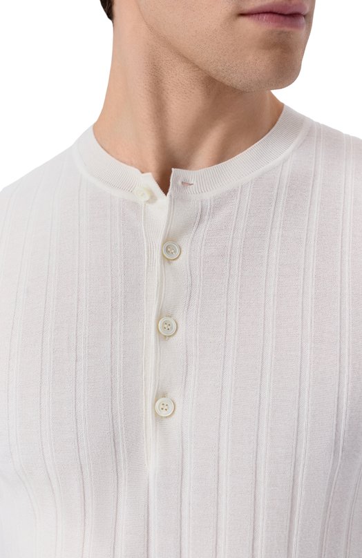 Джемпер из кашемира и шелка Brioni UMFW0L/PDK04 Белый  UMFW0L/PDK04 Фото 5