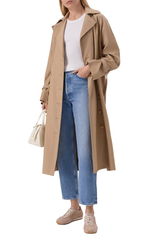 Замшевые кроссовки Santoni WBGG61356BIFTTKR Бежевый  WBGG61356BIFTTKR Фото 3
