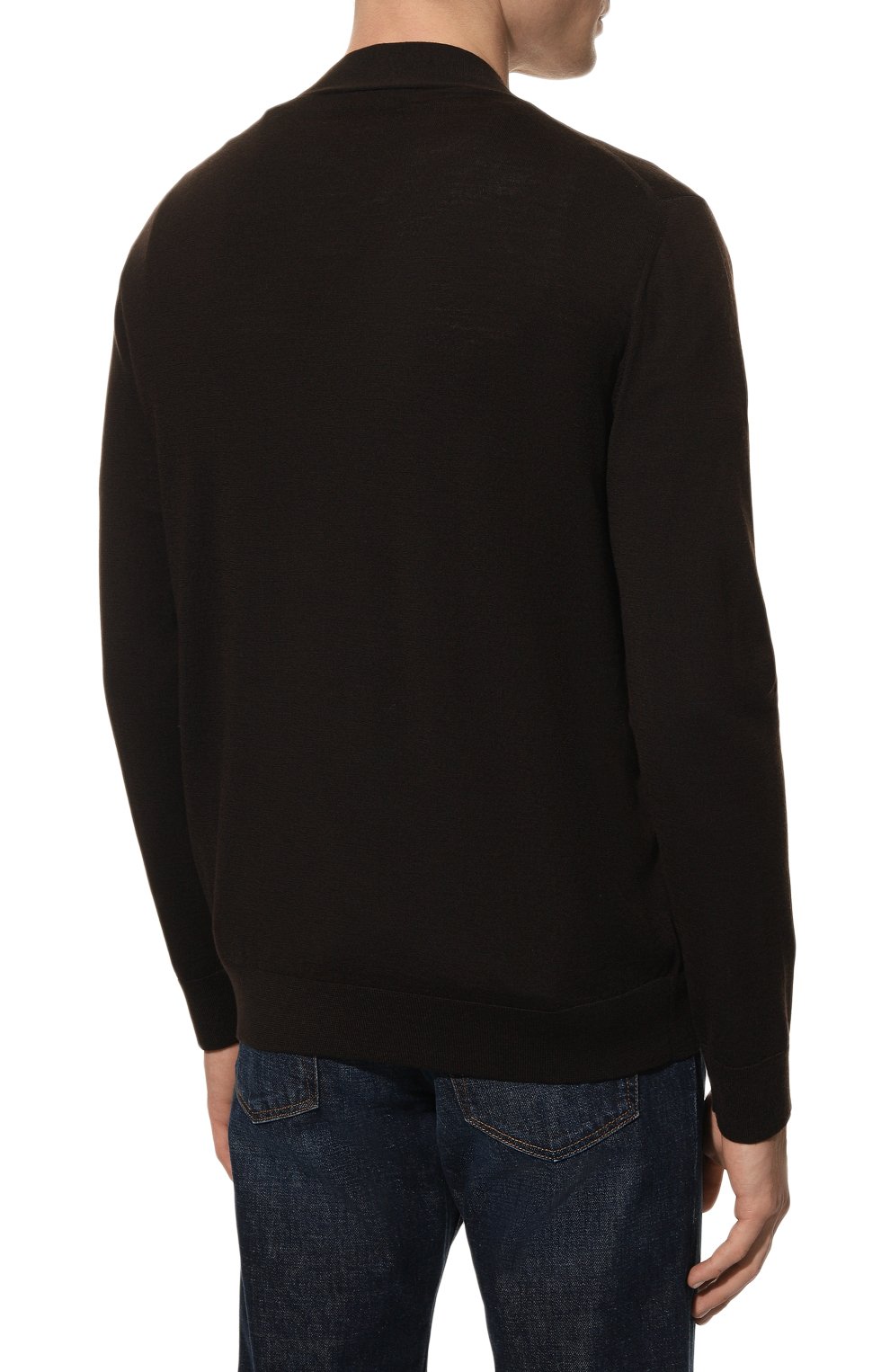 Шерстяной кардиган IL BORGO CASHMERE коричневого цвета по цене 72050 руб., арт. 54-1210G0, фото 4 Шерстяной кардиган IL BORGO CASHMERE, арт. 54-1210G0, фото 4