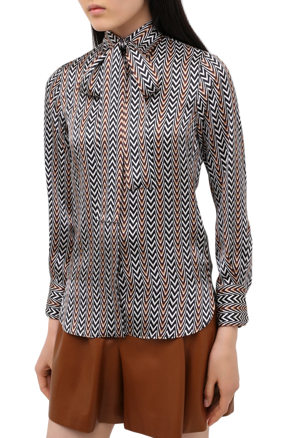 Шелковая блузка KITON, арт. D48407K05T58, фото 3