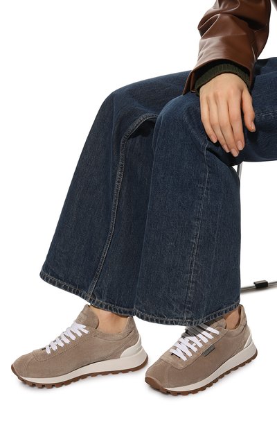 Замшевые кроссовки BRUNELLO CUCINELLI, арт. MZSFG2110, фото 3