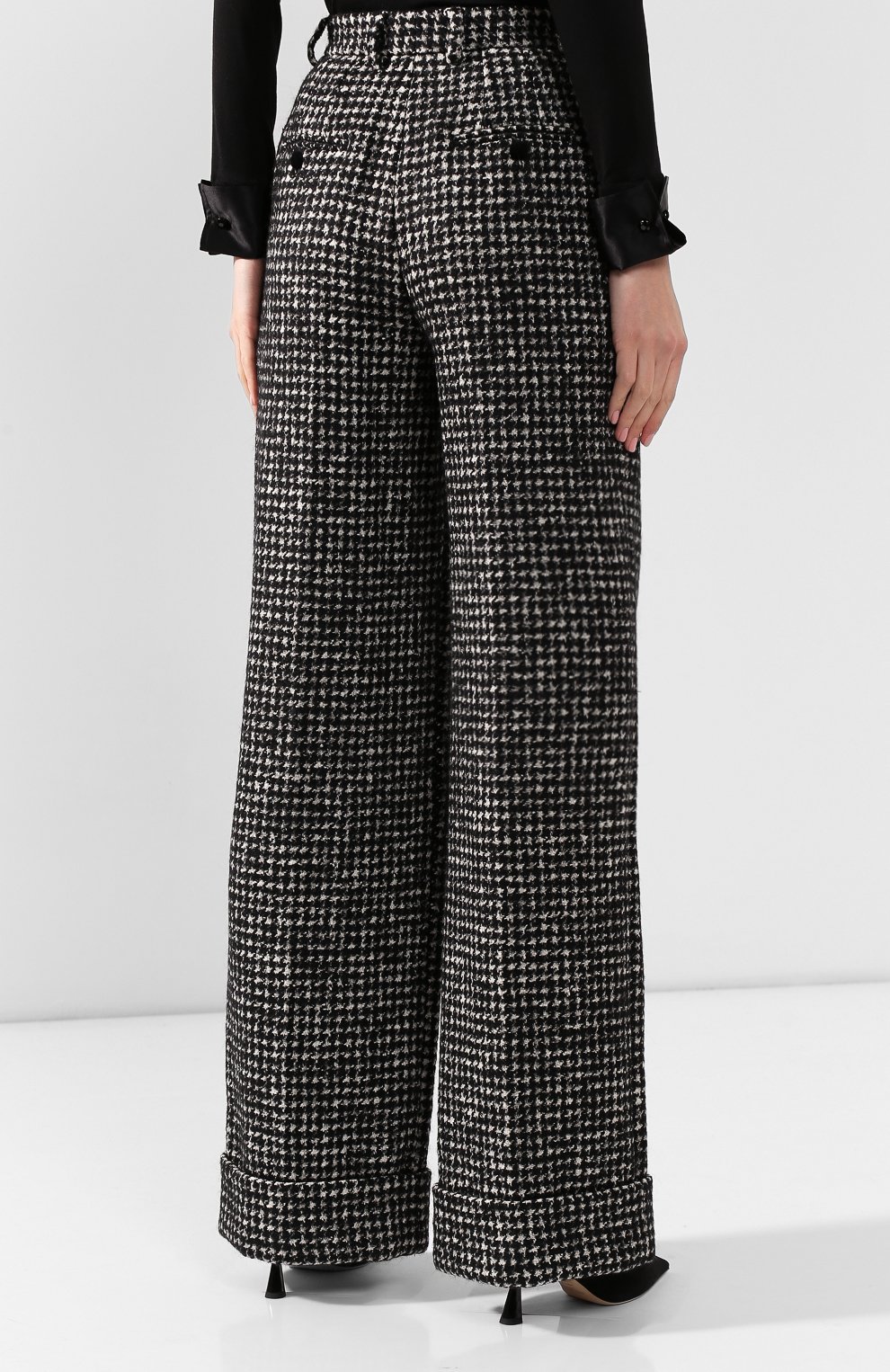 Брюки из смеси хлопка и шерсти DOLCE & GABBANA, арт. FTBMPT/FMMFN, фото 4