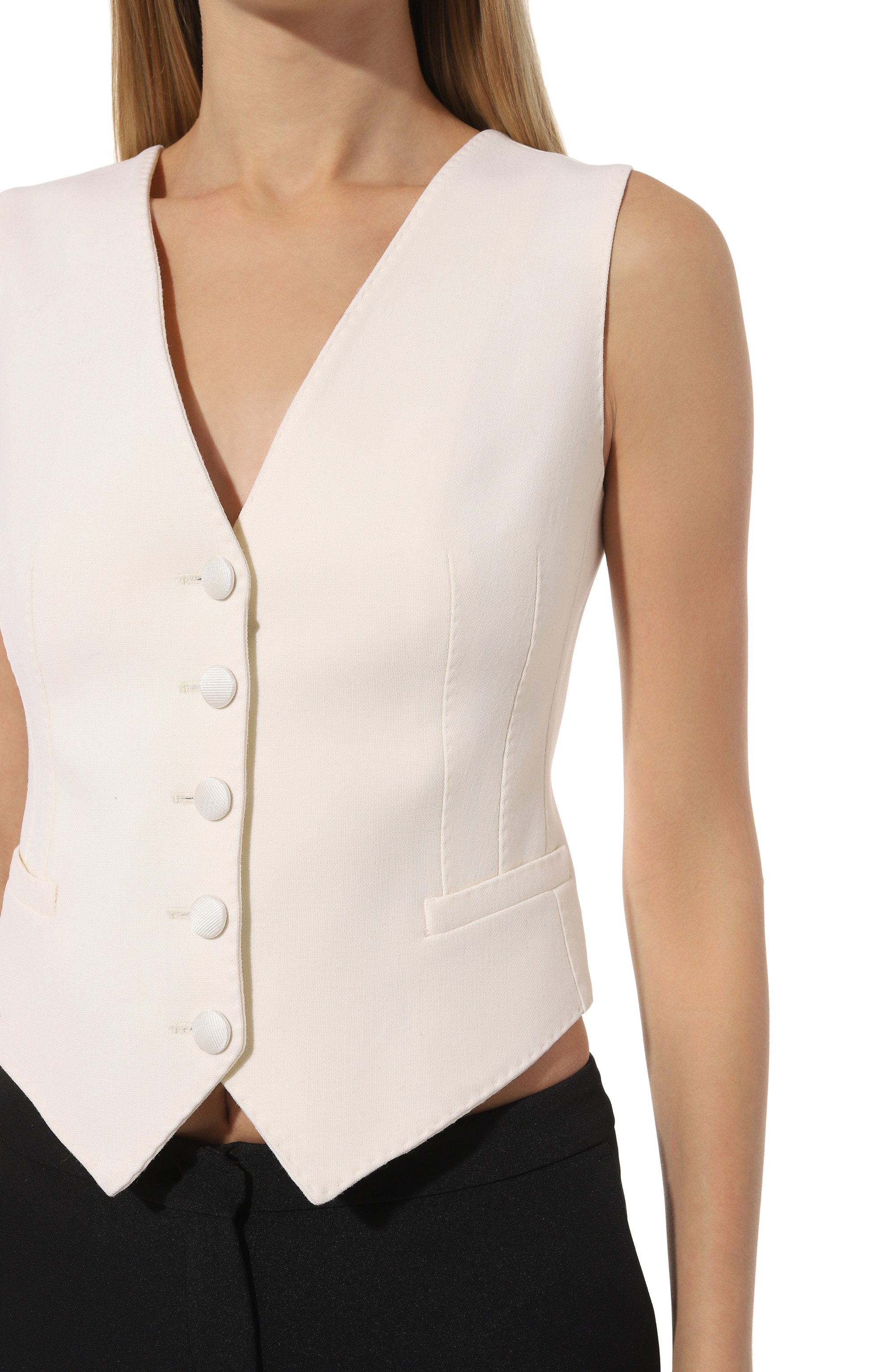 Жилет из шерсти и шелка DOLCE & GABBANA, арт. F79H5T/GDCBV, фото 5