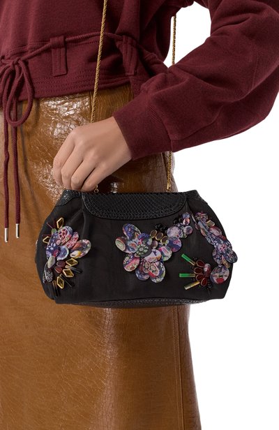 Клатч DRIES VAN NOTEN черного цвета по цене 140000 руб., арт. 262-131521/0803, фото 2 Клатч DRIES VAN NOTEN, арт. 262-131521/0803, фото 2