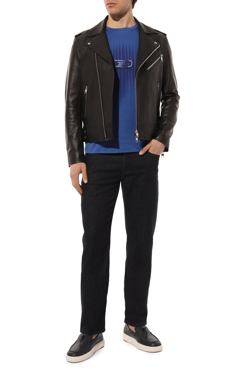 Хлопковая футболка ZILLI, арт. MBZ-NT550-VERT1/MC01, фото 2